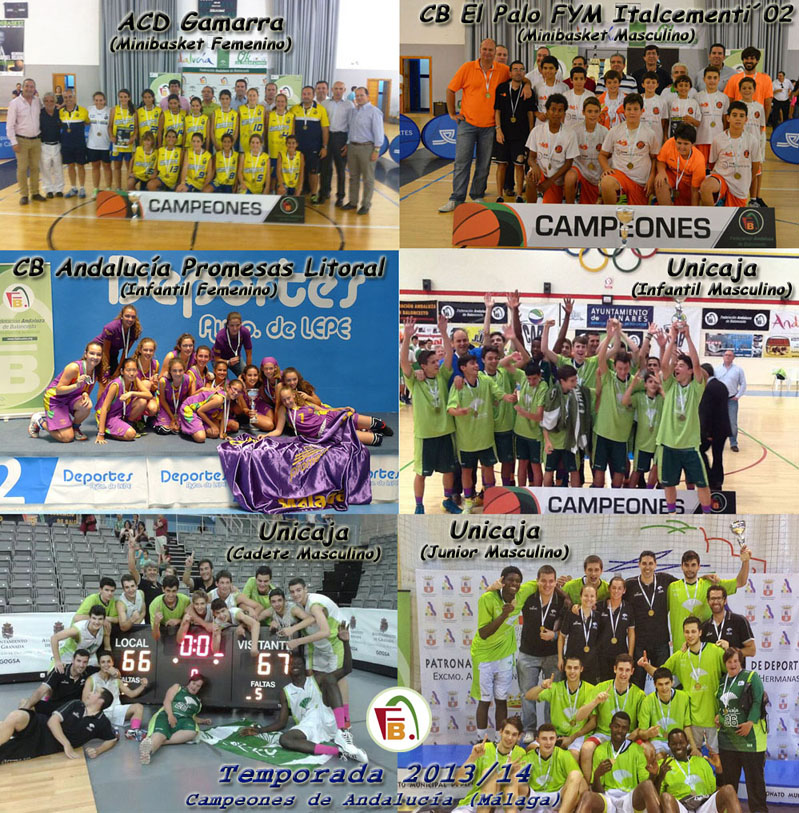 Campeones de Andalucía Cto. Clubes 2013-14