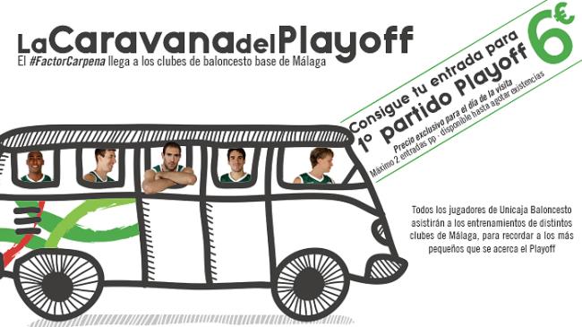 La Caravana del Playoff se pone en marcha [Foto: Unicaja B. Fotopress/M. Pozo]