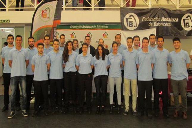 Árbitros y técnicos asistentes Ctos. Andalucía Selecciones Provinciales  Minibaske 15 - 16