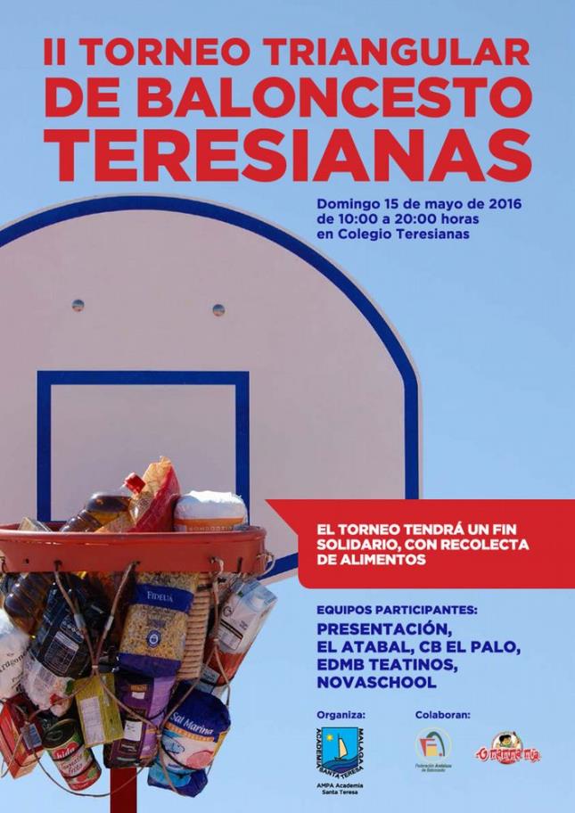 Cartel II Torneo Triangular de Baloncesto Teresianas
