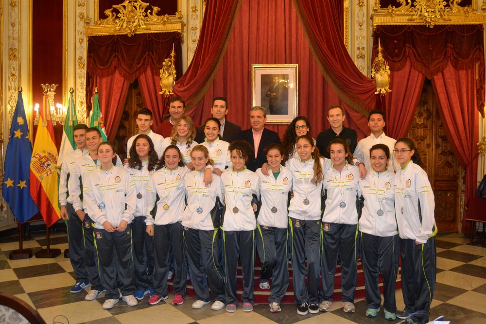 Recepción Diputación Selecciones FAB Cádiz Cadete Masc. e Infantil Fem.