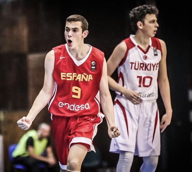 El jugador puertorrealeño Rubén plata en el Europeo con la Selección Española Sub 16 - PORTADA Federación Andaluza de Baloncesto