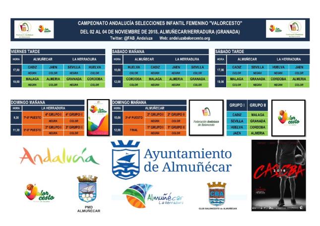 Calendario CASEBA INF FEM