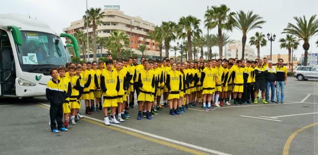 Expedición del Club Basquet Benalmádena en Almería