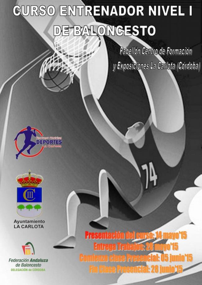 Cartel Curso I NIvel de Baloncesto.