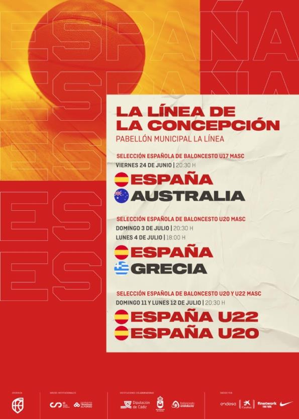 Cartel de los partidos de España en La Línea de la Concepción