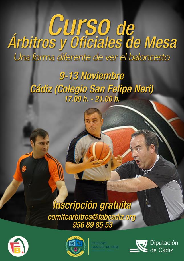 Curso de Árbitros y oficiales de mesa en Cádiz