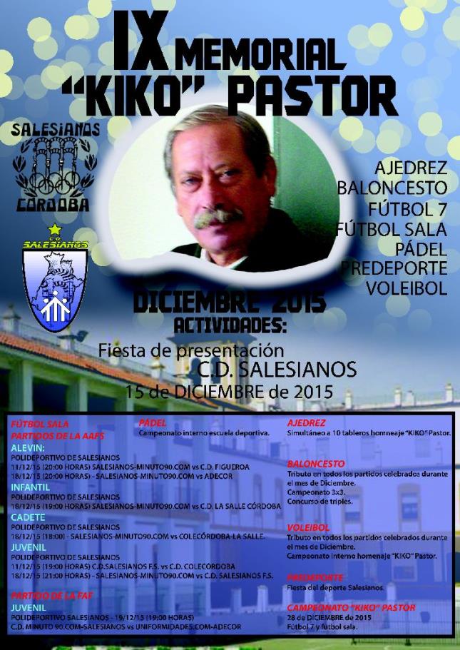 Cartel IX Edición Memorial Kiko Pastor