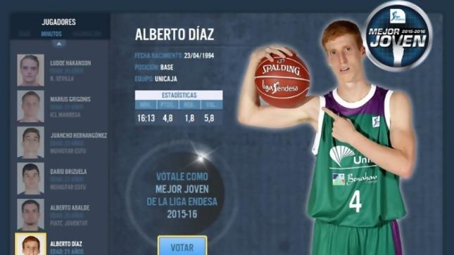 Alberto Díaz opta al Mejor Joven de la Liga Endesa [Foto: ACB]
