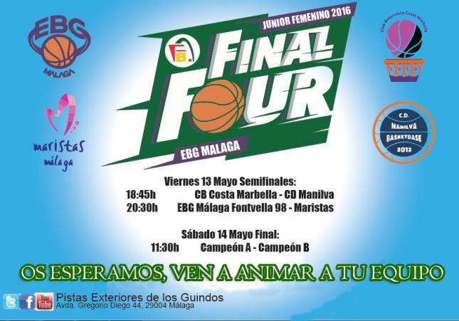 Cartel F4 Jun Fem Oro (EBG Málaga)