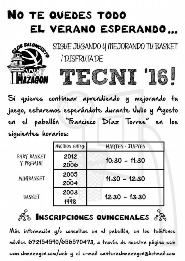 TECNI'16 CB MAZAGÓN