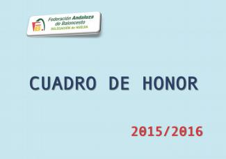 Cuadro de Honor FAB Huelva 15/16
