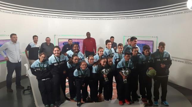 Selecciones Malagueñas Minibasket en el Programa Zona Verde